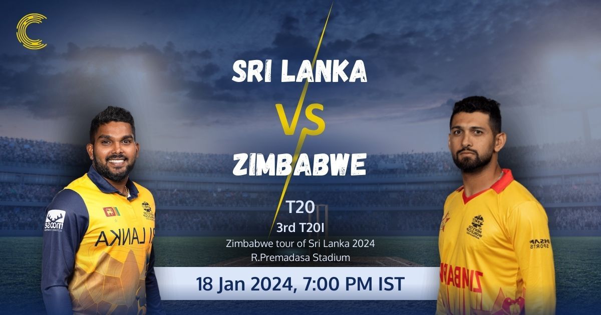 SL vs ZIM Match Prediction 3rd T20I at Colombo 18 Jan 2024